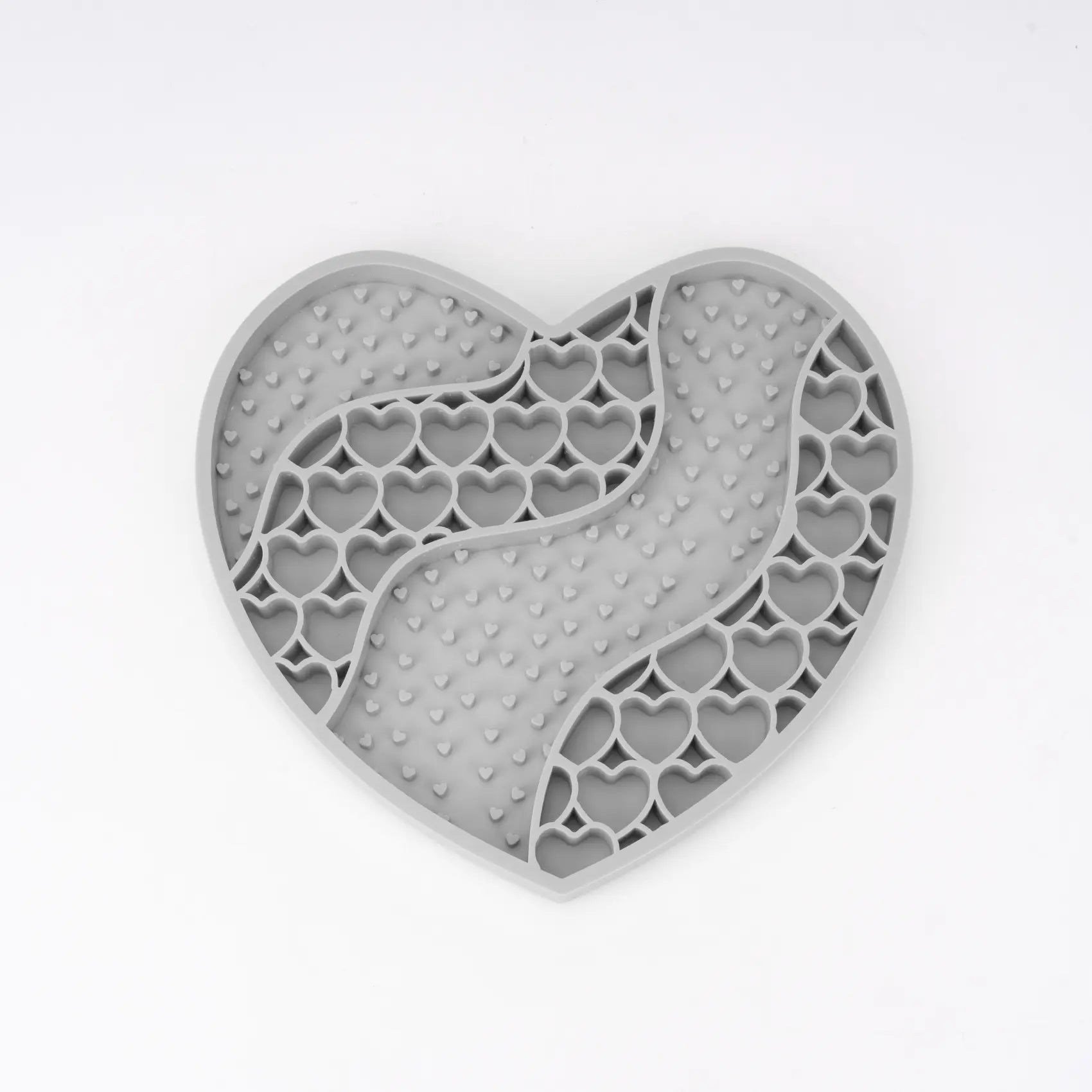 Food-Grade Silicone Heart-Shaped Lick Mat for Dogs and Cats - Anti-Anxiety Slow Feeder in 12 Colors