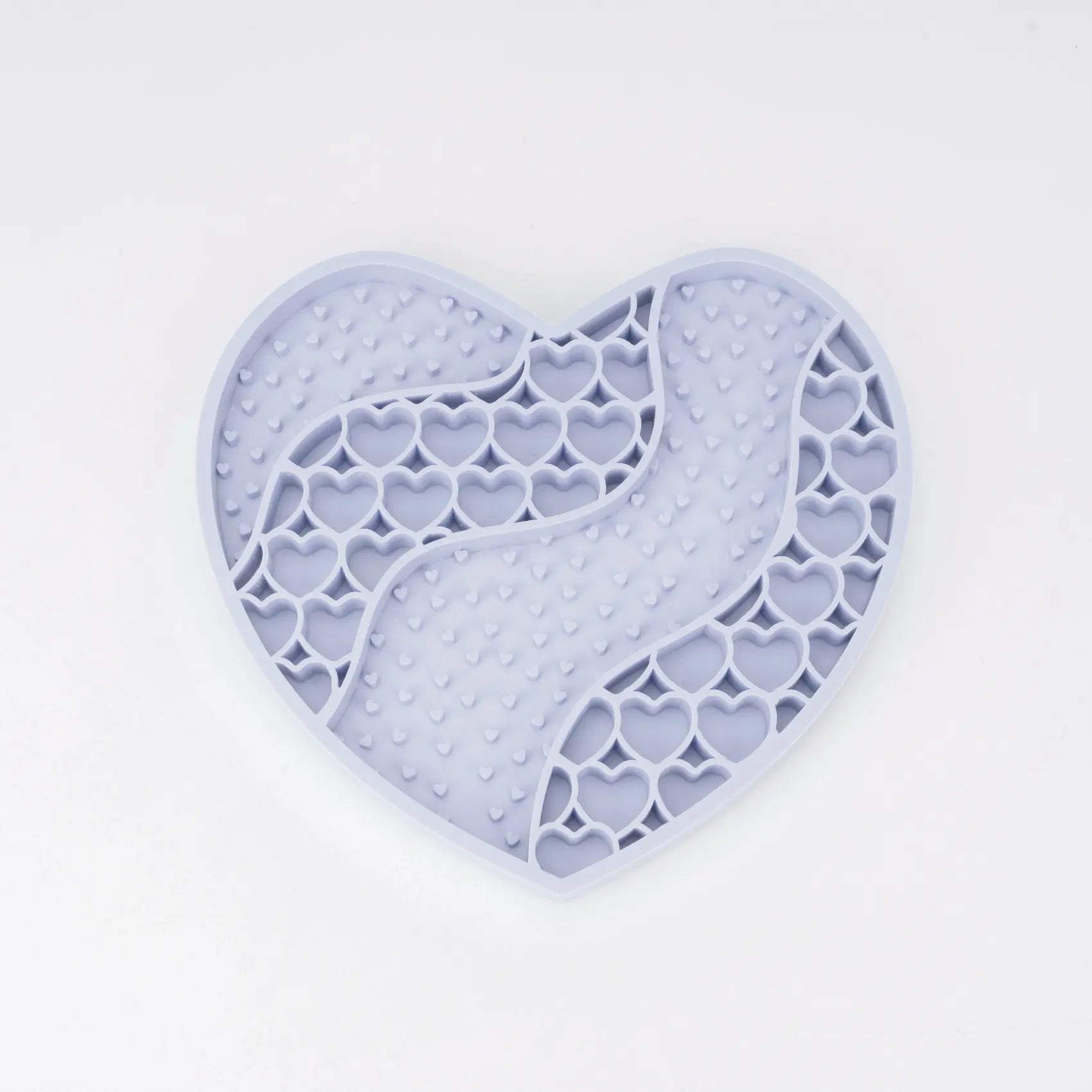 Food-Grade Silicone Heart-Shaped Lick Mat for Dogs and Cats - Anti-Anxiety Slow Feeder in 12 Colors