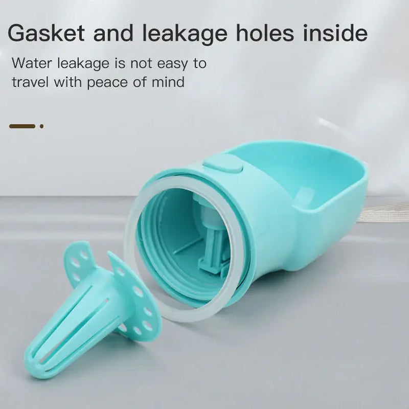 2 in 1 Portable Pet Water Bottle and Feeder 500ML