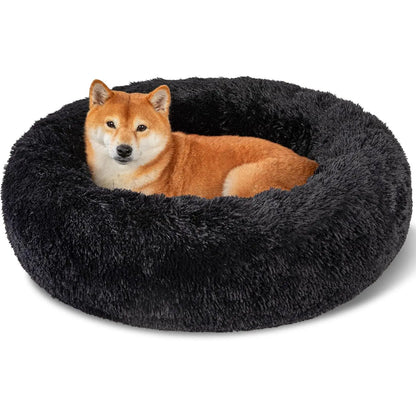 Calming Donut Dog Bed – Plush Anti-Anxiety Cuddler (32”) Kimpets