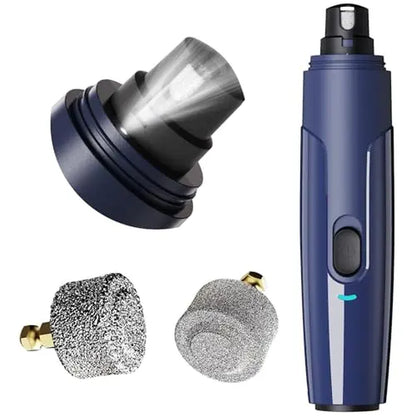 Pet Nail Grinder for Dogs - Upgraded Dog Nail Trimmers Super Quiet, 2 Speeds, Rechargeable, 2 Grinding Wheels for Small Large Dogs & Cats