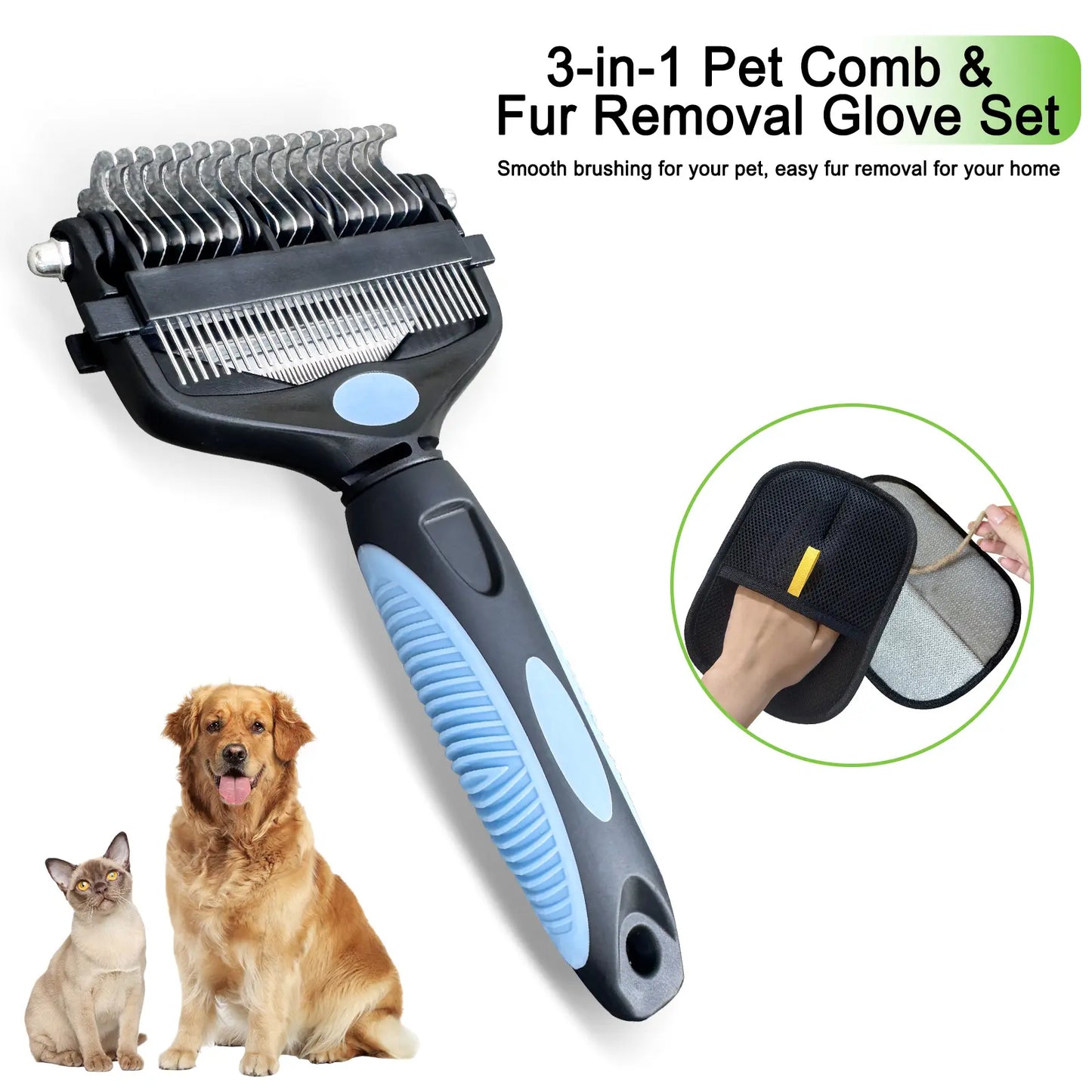 Multifunctional Brush for Cats and Dogs, Hair Remover Glove, Reusable, Essentials, Deshedding Brush, Hair Cleaner, Cat Dog Grooming Tool, Self Cleaning Brush, Easy Clean Kit Roller Portable Removal Carpet Lint Dogg Rooming Ong Vacuum or Happy Lice Tik