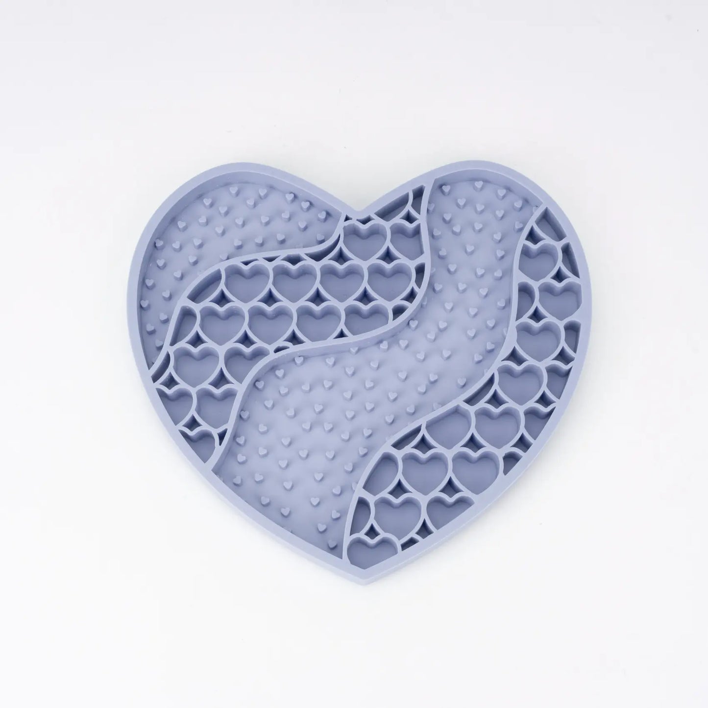 Food-Grade Silicone Heart-Shaped Lick Mat for Dogs and Cats - Anti-Anxiety Slow Feeder in 12 Colors