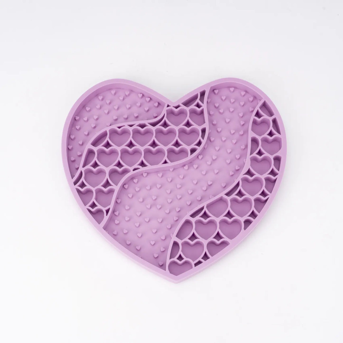 Food-Grade Silicone Heart-Shaped Lick Mat for Dogs and Cats - Anti-Anxiety Slow Feeder in 12 Colors