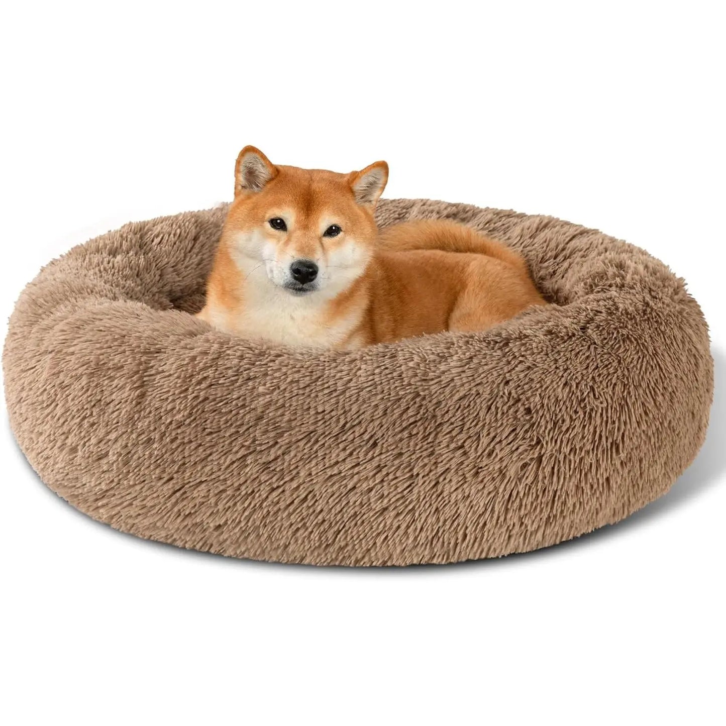 Calming Donut Dog Bed – Plush Anti-Anxiety Cuddler (32”) Kimpets