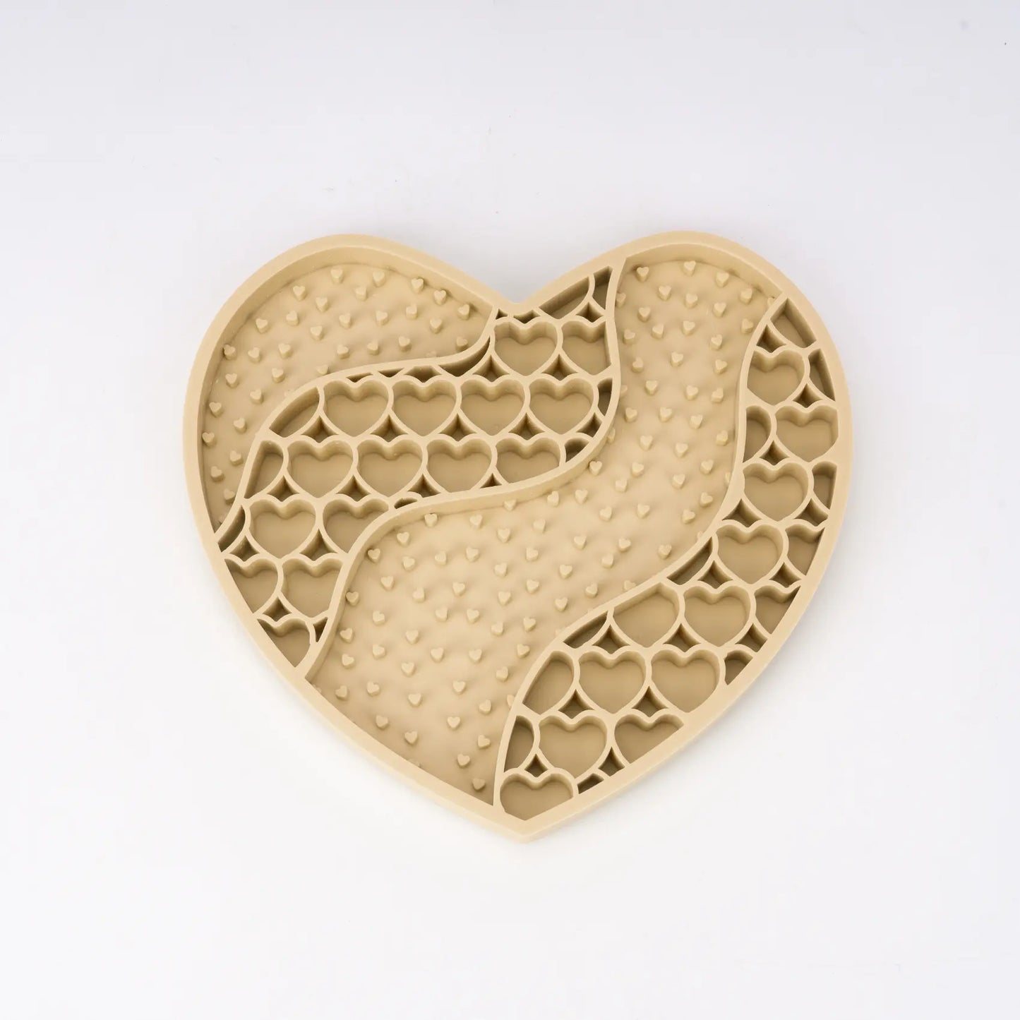 Food-Grade Silicone Heart-Shaped Lick Mat for Dogs and Cats - Anti-Anxiety Slow Feeder in 12 Colors