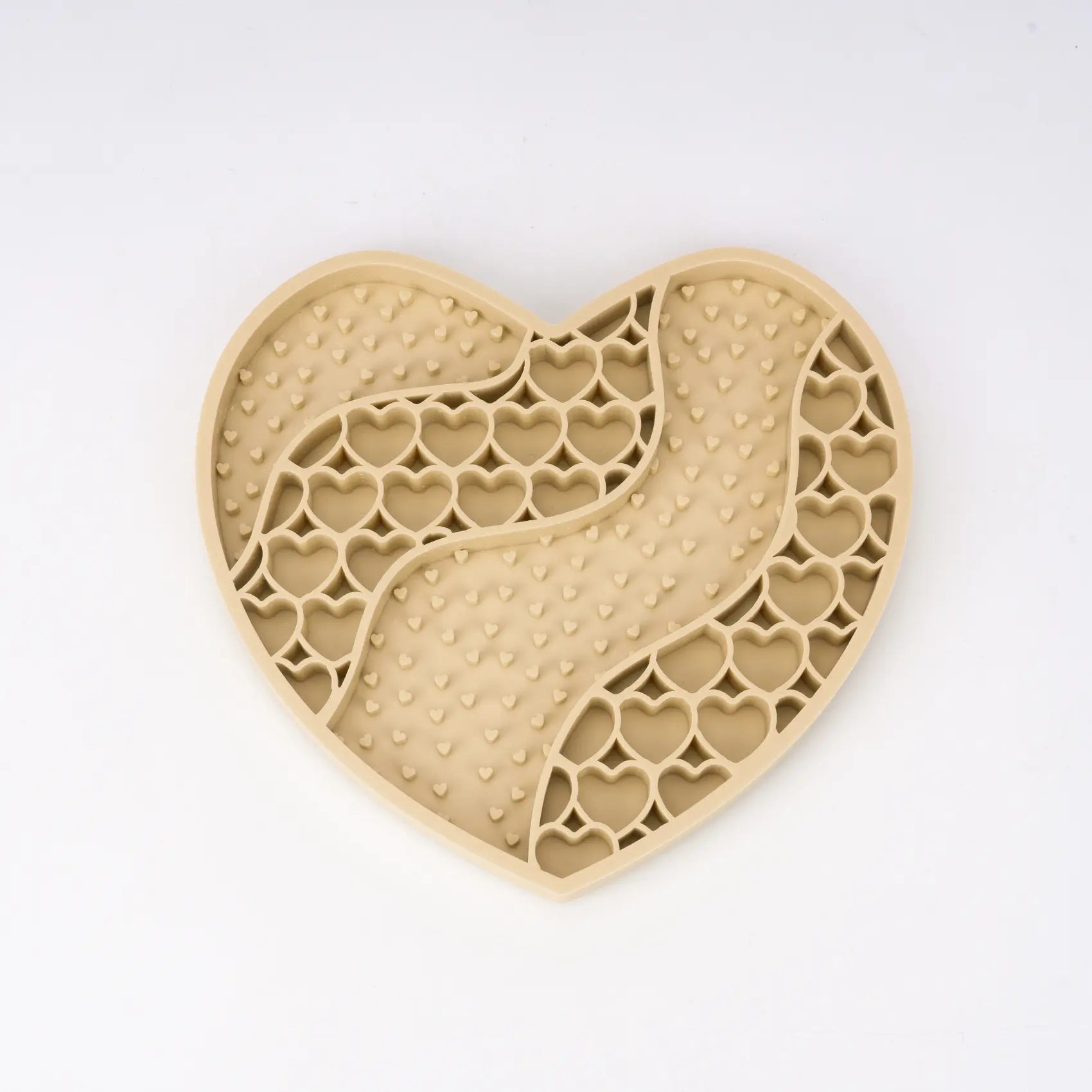 Food-Grade Silicone Heart-Shaped Lick Mat for Dogs and Cats - Anti-Anxiety Slow Feeder in 12 Colors