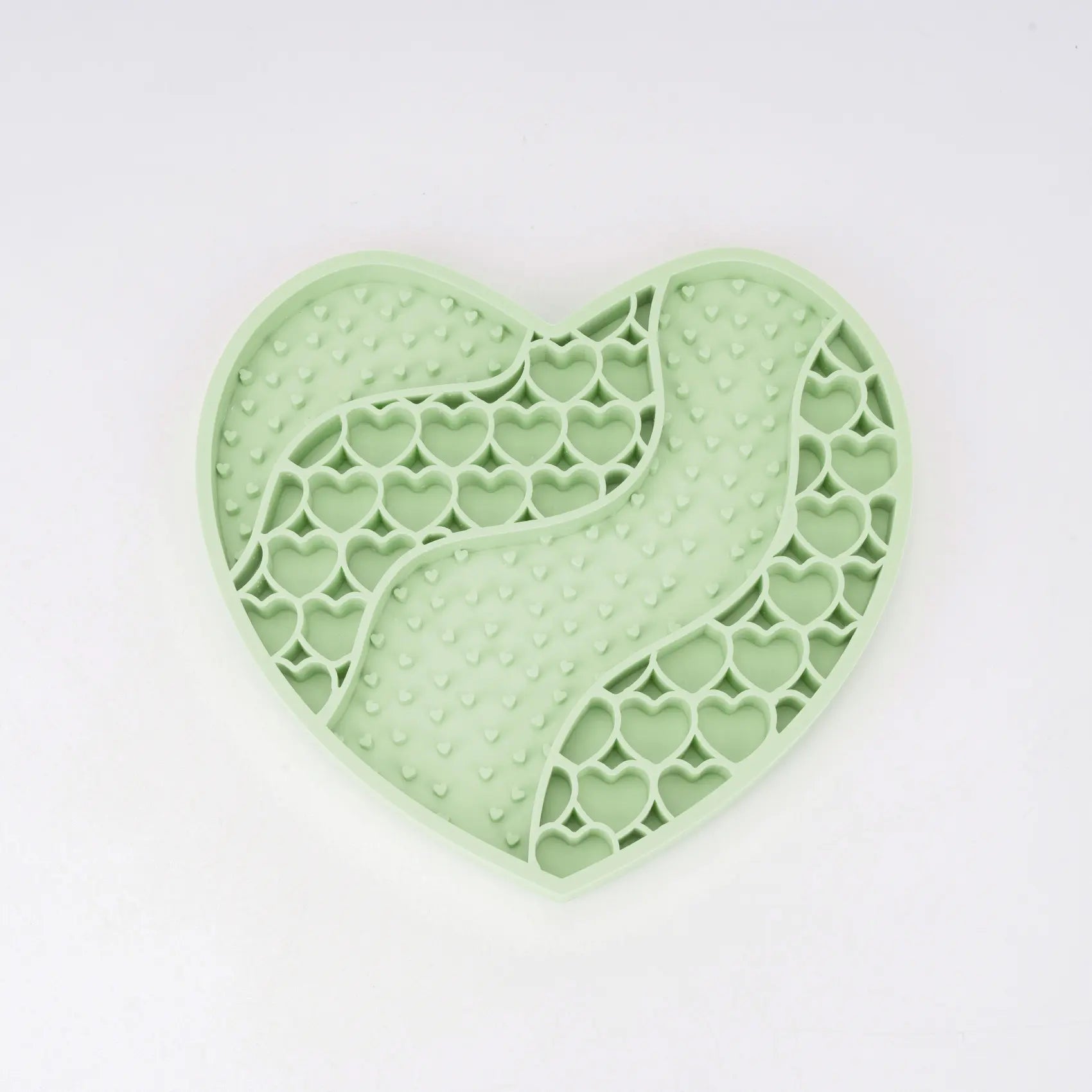 Food-Grade Silicone Heart-Shaped Lick Mat for Dogs and Cats - Anti-Anxiety Slow Feeder in 12 Colors